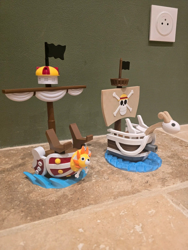 Figurines bateaux One Piece – Going Merry & Thousand Sunny