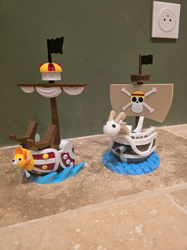 Figurines bateaux One Piece – Going Merry & Thousand Sunny